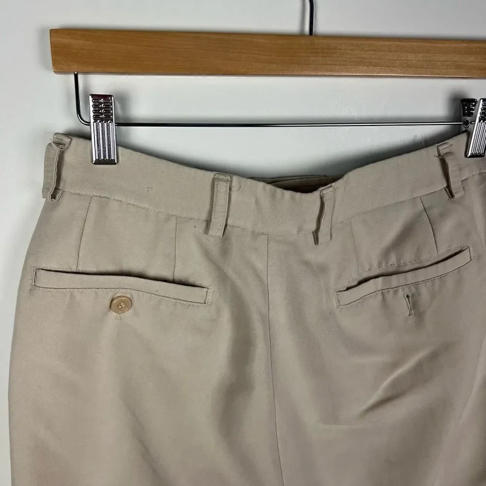 PGA Tour Collection Pleated Front Golf Shorts Khaki Men’s size 30